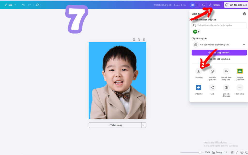 chỉnh ảnh thẻ